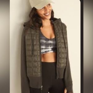 Old Navy Dynamic Fleece Quilted Hybrid Jacket-XXL